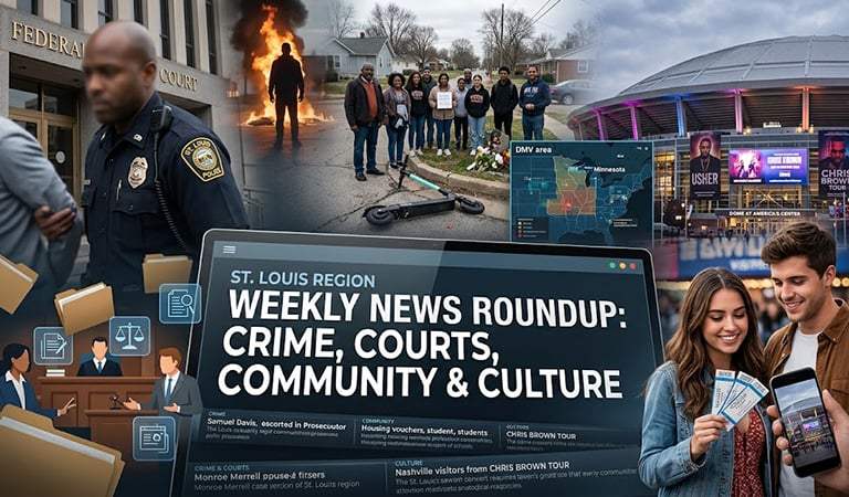 St. Louis Region News: Weekly Roundup on Crime, Courts, Community, and Culture July 30