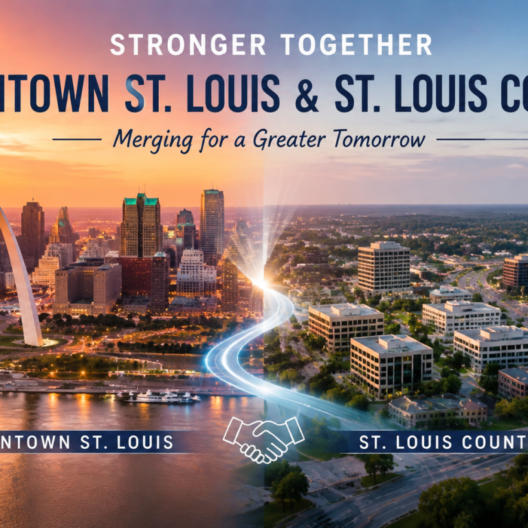 The ones who hate on downtown St. Louis, are just as drunk as the one who ended the marriage with St. Louis County of 1876