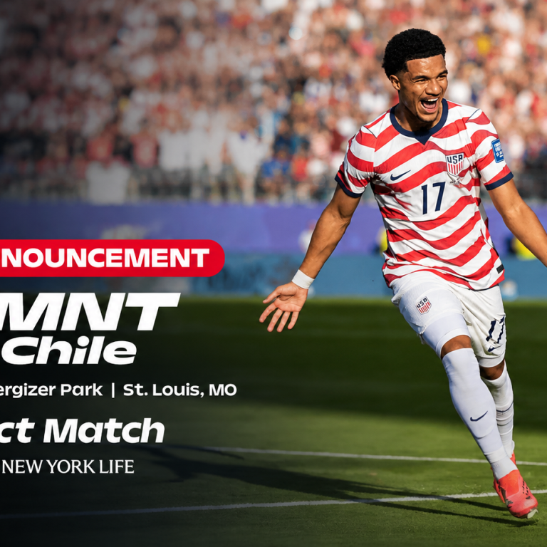 US Men’s National Team Returns to Energizer Park on September 29