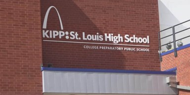 Exterior of a KIPP charter school campus after KIPP St. Louis leaving SLPS buildings.