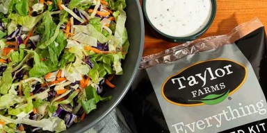 Packaged leafy greens inspected in a food safety compliance check