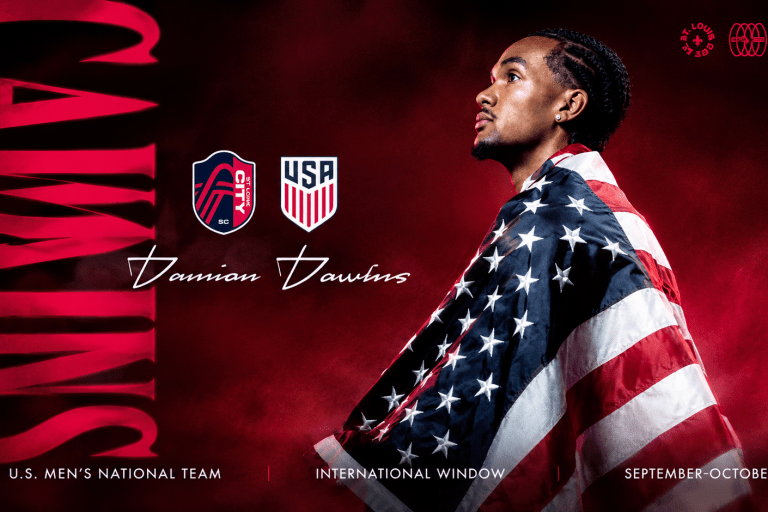 St. Louis CITY SC Forward Damion Downs Called Up to U.S. Men’s National Team Camp for September & October Matches