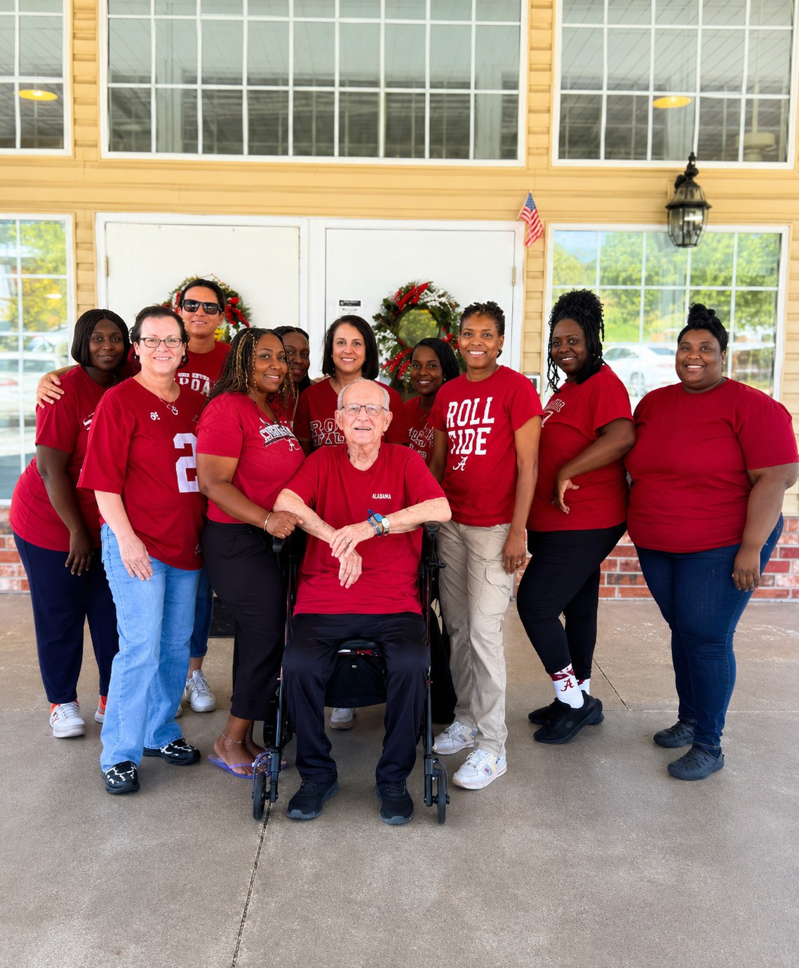 Crimson Red At The Landings Of
