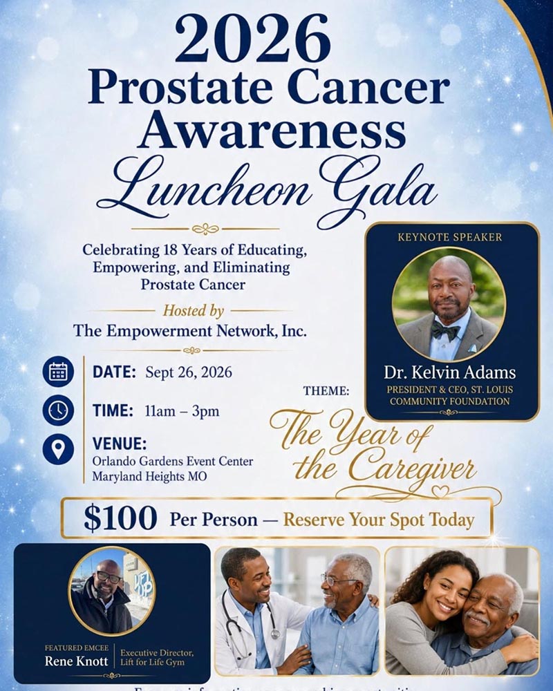 The Empowerment Network 18th Annual Prostate Cancer Awareness Luncheon Gala flyer in Maryland Heights