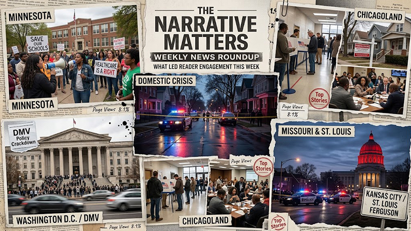 St. Louis regional news weekly roundup graphic highlighting crime, courts, community, and culture stories